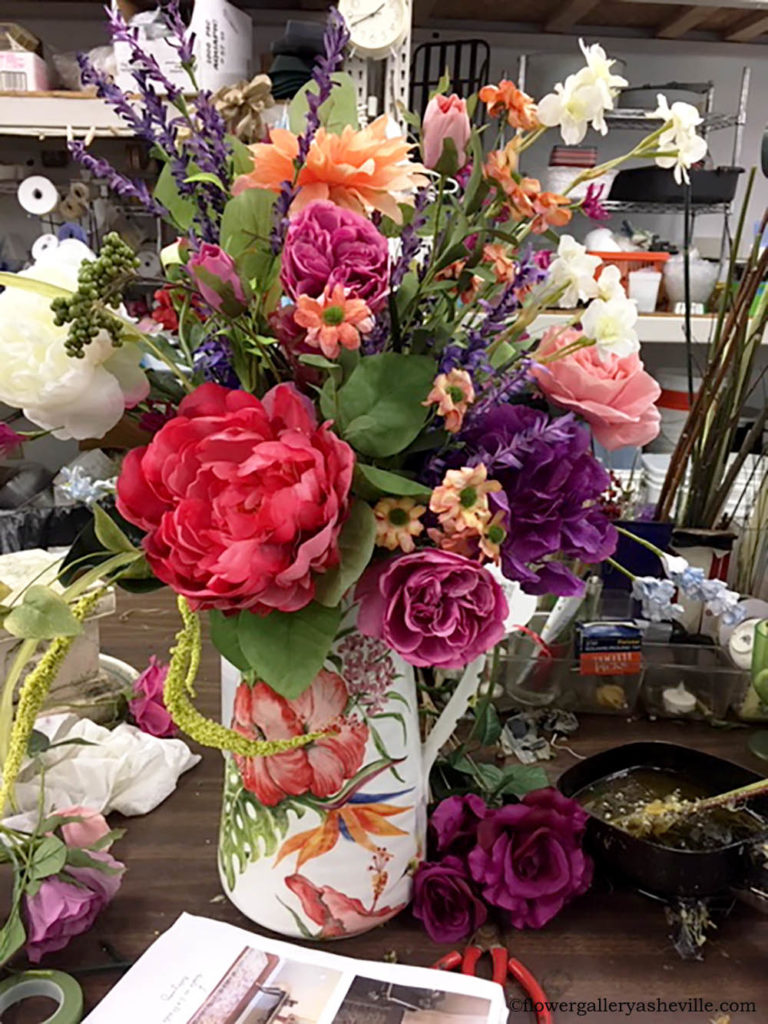 Custom Made Silk Flower Arrangement for Wedding in Arden